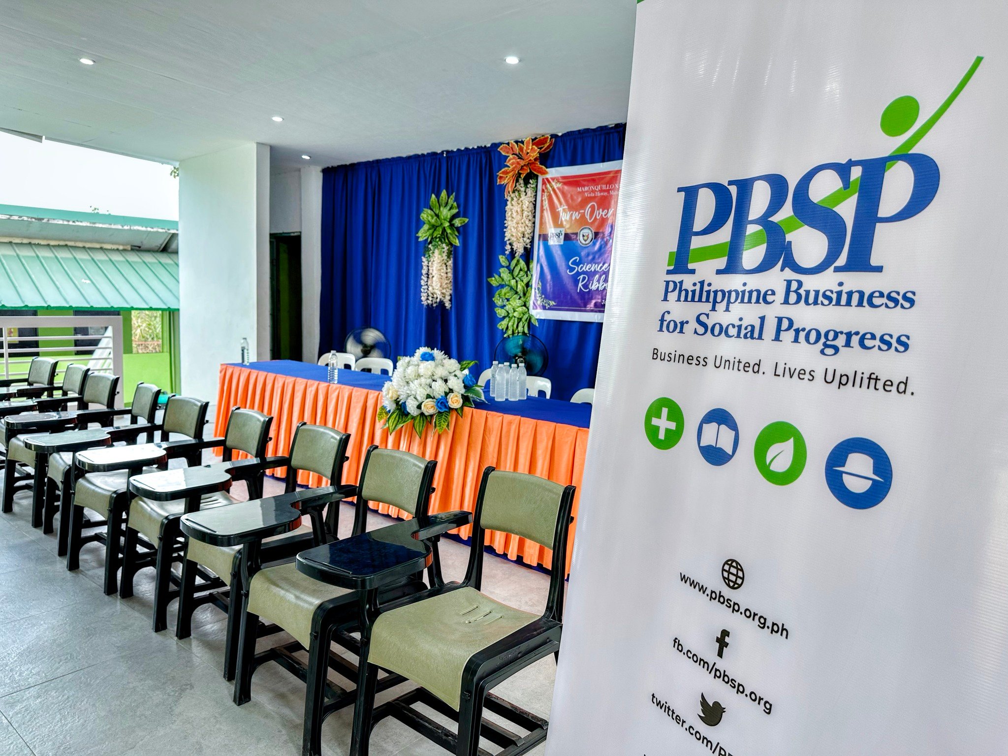 PLASTIC arm chairs made from disposed plastic sachets are donated to schools in Luzon provinces with help from Dow Chemical Philippines and Sentinel Upcycling Technologies.